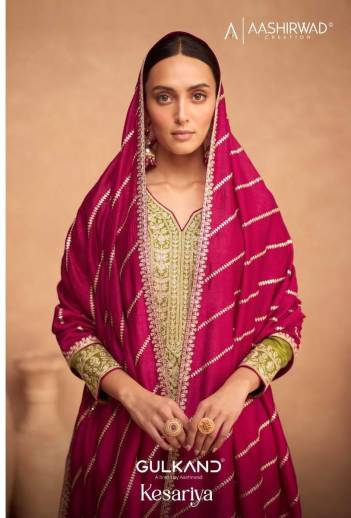 Kesariya By Aashirwad Designer Festive Wear Salwar Kameez Collection